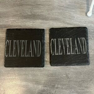 Cleveland Slate Coasters Set of 2